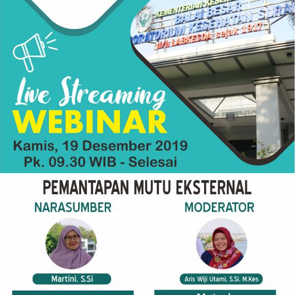 Webinar Pemantapan Mutu Eksternal